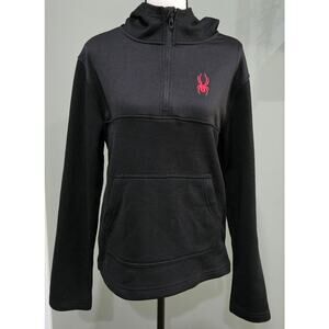 Spyder Men's Small 1/4 Zip Pullover Hoodie Jacket‎ NWOT